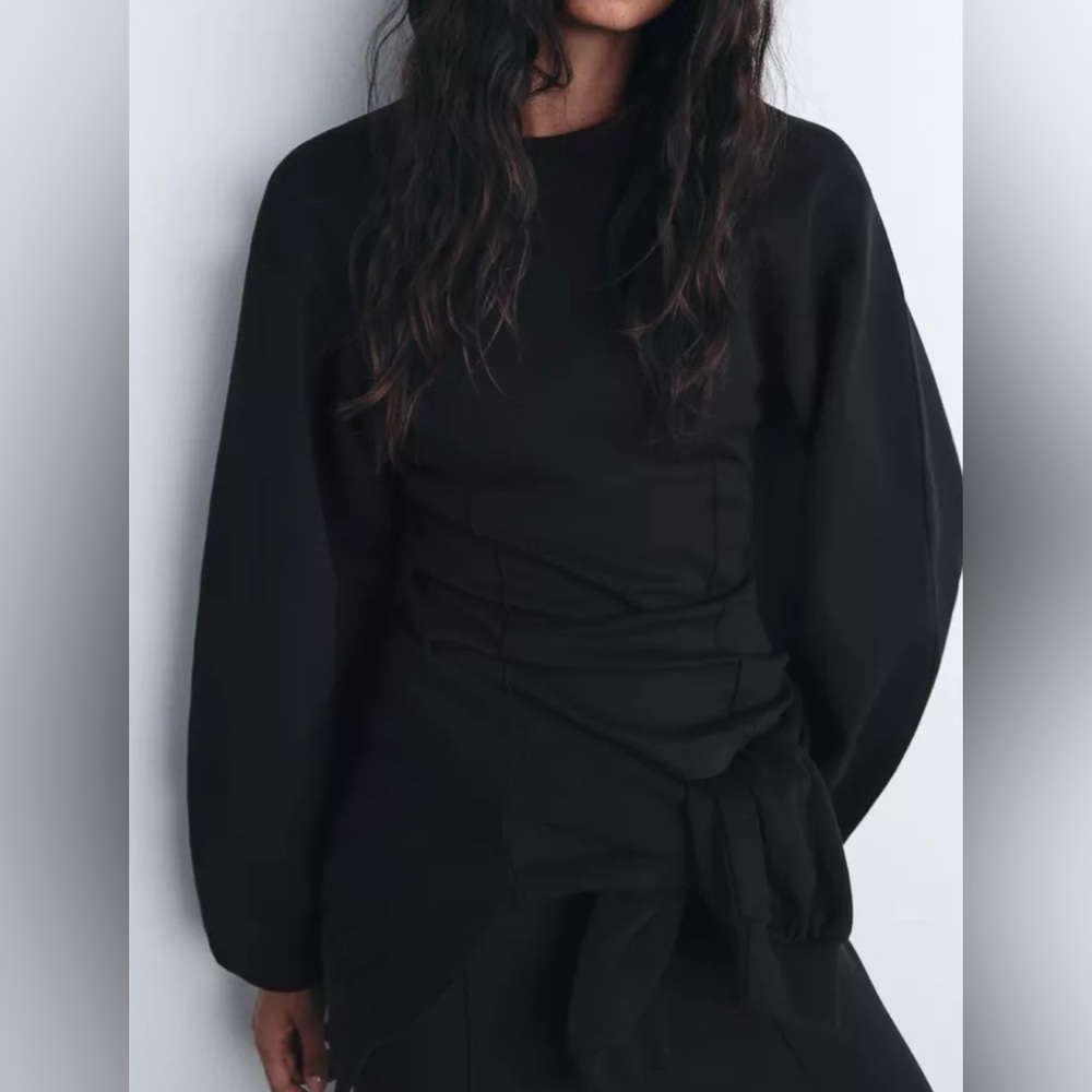 Nwt- zara- fitted interlock shirt- small